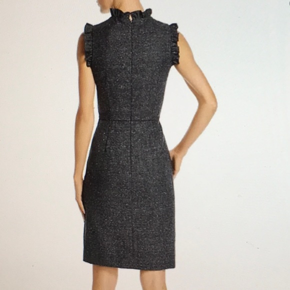 Rebecca Taylor Ruffled Herringbone Dress - Picture 4 of 11